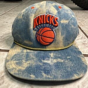 SOLD Mitchell & Ness New York Knicks Acid Wash Denim Snapback